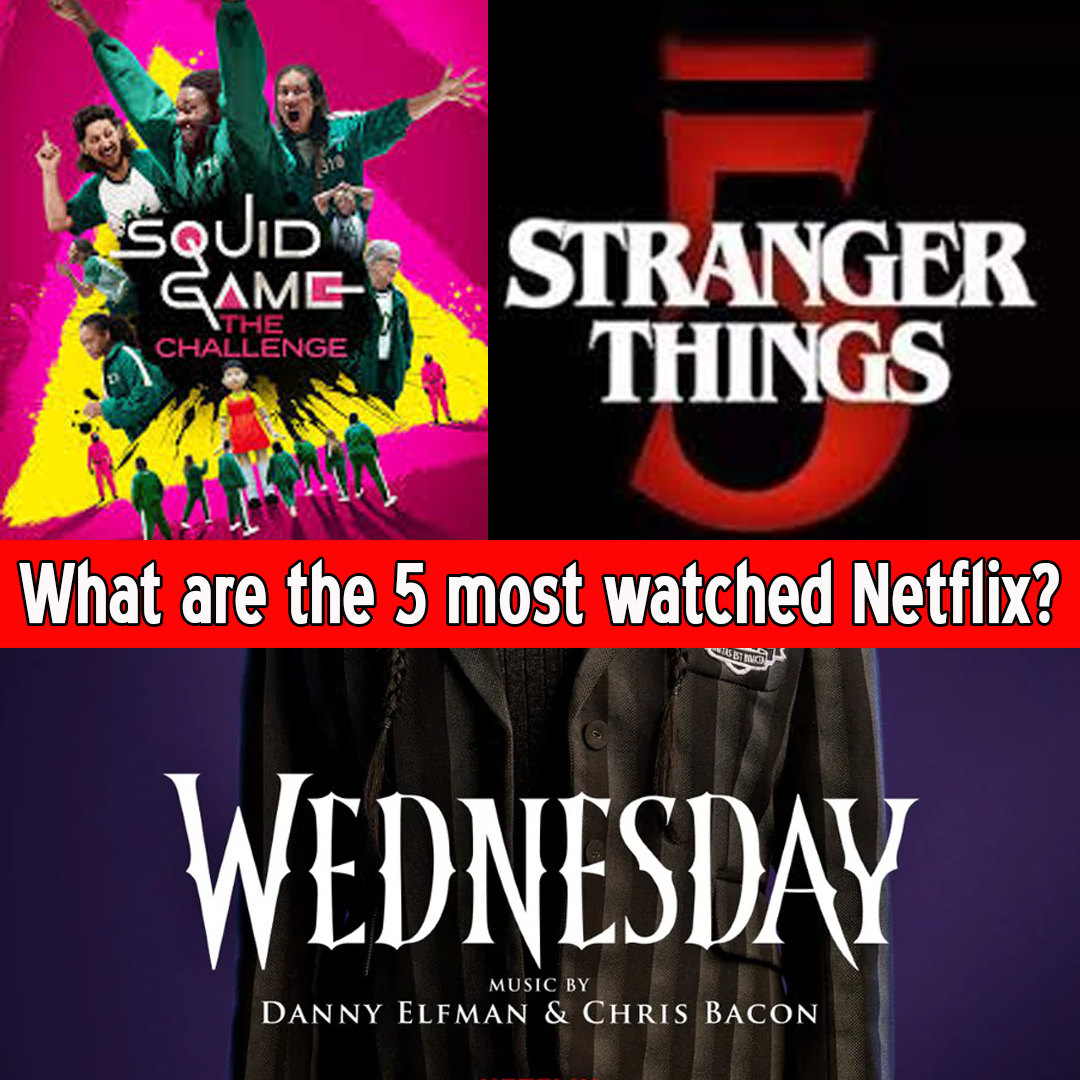 What are the 5 most watched Netflix?
