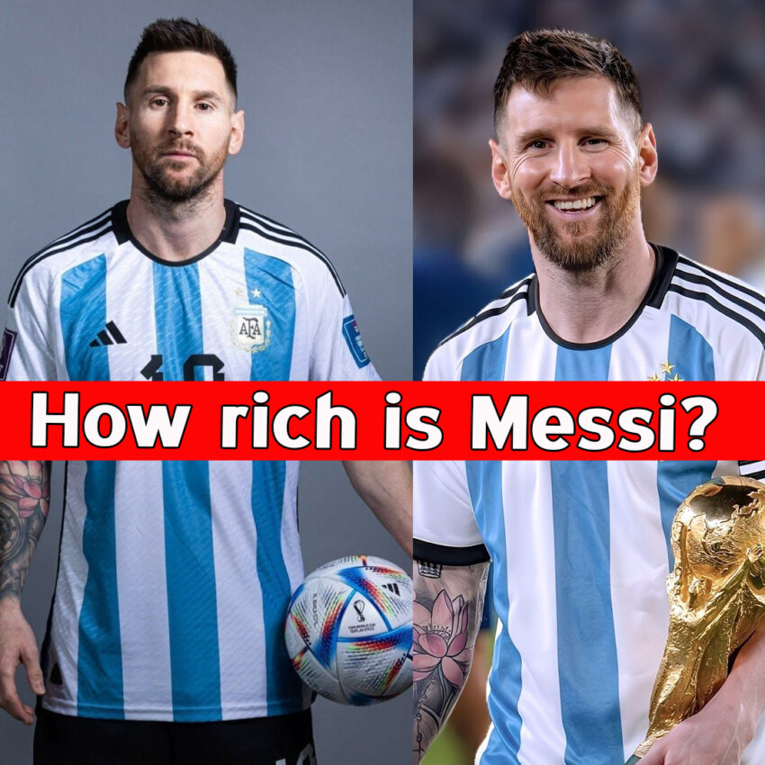 How rich is Messi?